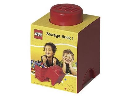 LEGO Úložný box 12,5x12,5x18cm Červená