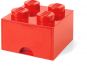 LEGO® úložný box 4 s šuplíkem - Červená 2