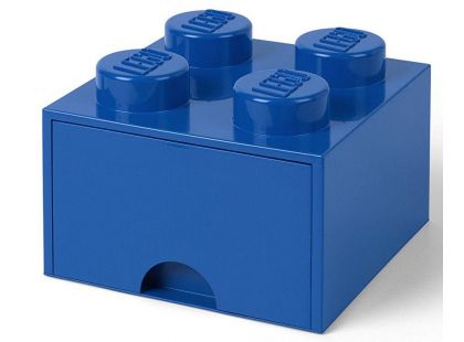 LEGO® úložný box 4 s šuplíkem - Modrá