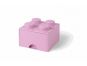 LEGO® úložný box 4 s šuplíkem - Světle růžová 2