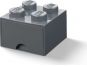 LEGO® úložný box 4 s šuplíkem - Tmavě šedá 2