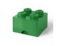 LEGO® úložný box 4 s šuplíkem - Tmavě zelená 2