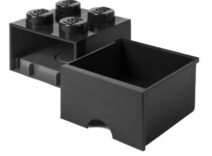 LEGO® úložný box 4 s šuplíkem černá