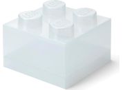 LEGO úložný box 4 s víkem - Třpytivá průhledná