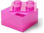 LEGO úložný box 4 s víkem - Třpytivá růžová 2