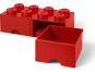 LEGO® Úložný box 8 s šuplíky - červená 3