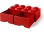 LEGO® Úložný box 8 s šuplíky - červená 4