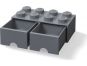 LEGO® Úložný box 8 s šuplíky - tmavě šedá 2
