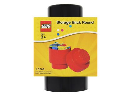 LEGO® Úložný box kulatý 12,5 x 18 cm černá
