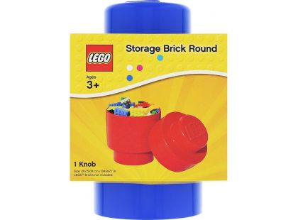 LEGO Úložný box kulatý 12,5x18cm Modrá
