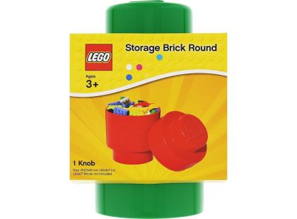 LEGO Úložný box kulatý 12,5x18cm Tmavě zelená