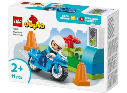 LEGO® 10471 Modrá policejní motorka