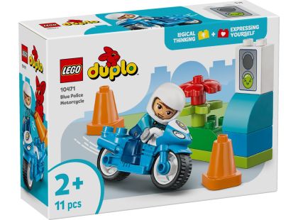 LEGO® 10471 Modrá policejní motorka