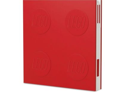LEGO® 2.0 Zápisník s gelovým perem jako klipem - červený