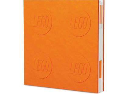 LEGO® 2.0 Zápisník s gelovým perem jako klipem - oranžový