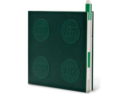 LEGO® 2.0 Zápisník s gelovým perem jako klipem - zelený