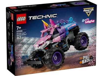 LEGO® 42220 Monster Jam™ Sparkle Smash™ s natahovacím motorem