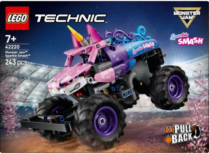 LEGO® 42220 Monster Jam™ Sparkle Smash™ s natahovacím motorem