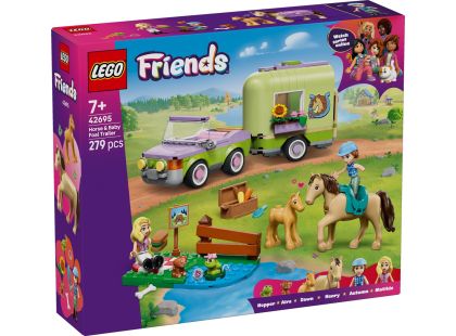 LEGO® 42695 Přívěs s koněm a hříbětem