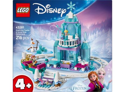 LEGO® 43281 Elsin ledový palác a jízda na sněhu
