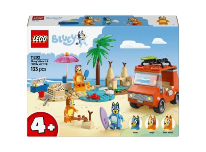 LEGO® Bluey 11202 Bluey a rodinný výlet autem na pláž
