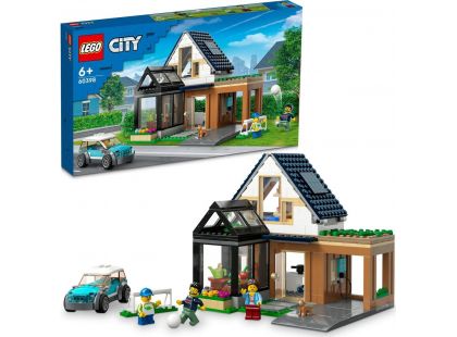 LEGO® City 60398 Rodinný dům a elektromobil