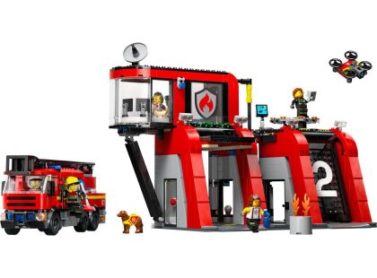 LEGO® City 60414 Hasičská stanice s hasičským vozem - Poškozený obal