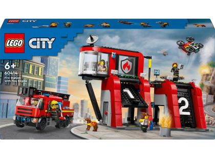 LEGO® City 60414 Hasičská stanice s hasičským vozem - Poškozený obal