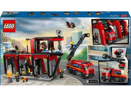 LEGO® City 60414 Hasičská stanice s hasičským vozem - Poškozený obal