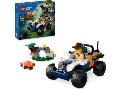 LEGO® City 60424 Čtyřkolka na průzkum džungle - mise panda červená