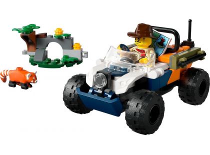 LEGO® City 60424 Čtyřkolka na průzkum džungle - mise panda červená