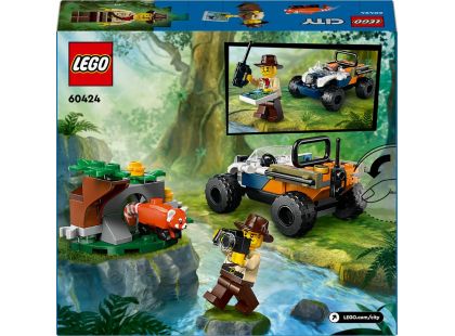 LEGO® City 60424 Čtyřkolka na průzkum džungle - mise panda červená