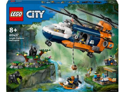 LEGO® City 60437 Helikoptéra na průzkum džungle v základním táboře