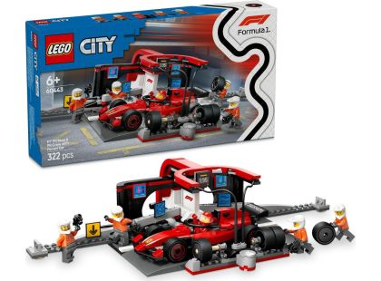 LEGO® City 60443 Zastávka v boxech F1® a personál s vozem Ferrari