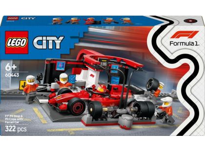 LEGO® City 60443 Zastávka v boxech F1® a personál s vozem Ferrari