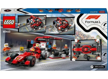 LEGO® City 60443 Zastávka v boxech F1® a personál s vozem Ferrari