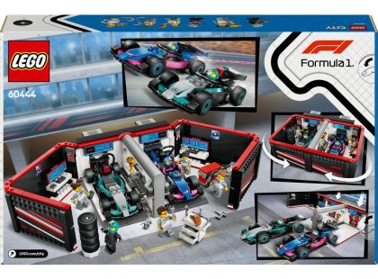 LEGO® City 60444 Garáž F1® a vozy Mercedes-AMG a Alpine