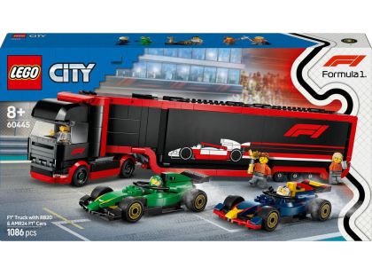 LEGO® City 60445 Kamion F1® s vozy F1® RB20 a AMR24