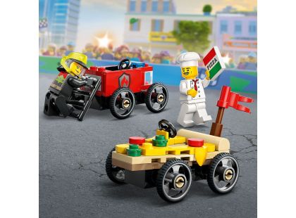 LEGO® City 60458 Závodní balíček: Rozvoz pizzy vs. hasičské auto