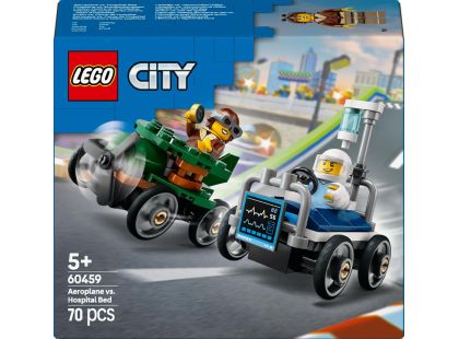 LEGO® City 60459 Závodní balíček: Letadlo vs. nemocniční lůžko