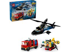 LEGO® City 60462 Remix: Helikoptéra, hasičský vůz a ponorka