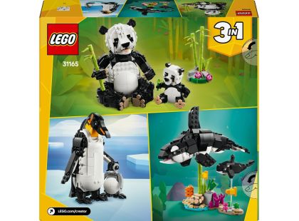 LEGO® Creator 3 v 1 31165 Divoká zvířata: Pandí rodinka