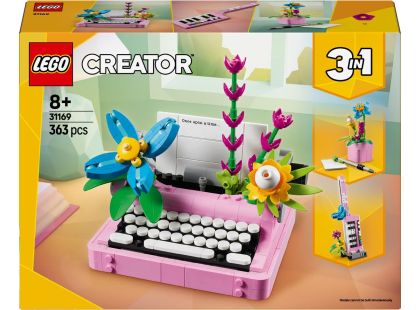 LEGO® Creator 3 v 1 31169 Psací stroj s květinami