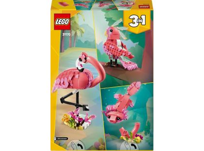 LEGO® Creator 3 v 1 31170 Divoká zvířata: Růžový plameňák