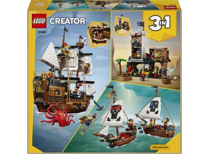 LEGO® Creator 3 v 1 31387 Kultovní pirátská loď