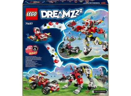 LEGO® DREAMZzz™ 71497 Cooperův tygří robot a Zerův hot rod