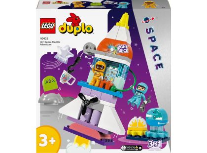 LEGO® DUPLO® 10422 Vesmírné dobrodružství s raketoplánem 3 v 1