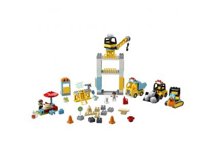 LEGO® DUPLO® Town 10933 Stavba s věžovým jeřábem