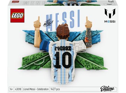 LEGO® Editions 43018 Lionel Messi – Okamžik vítězství