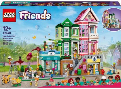 LEGO® Friends 42670 Apartmány a obchody v městečku Heartlake